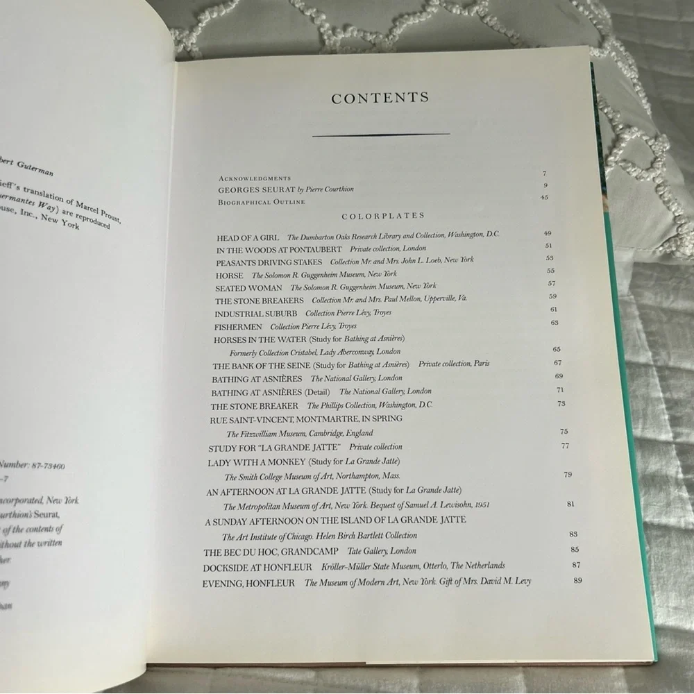 New Masters of Art : Seurat Hardcover Pierre Courthion